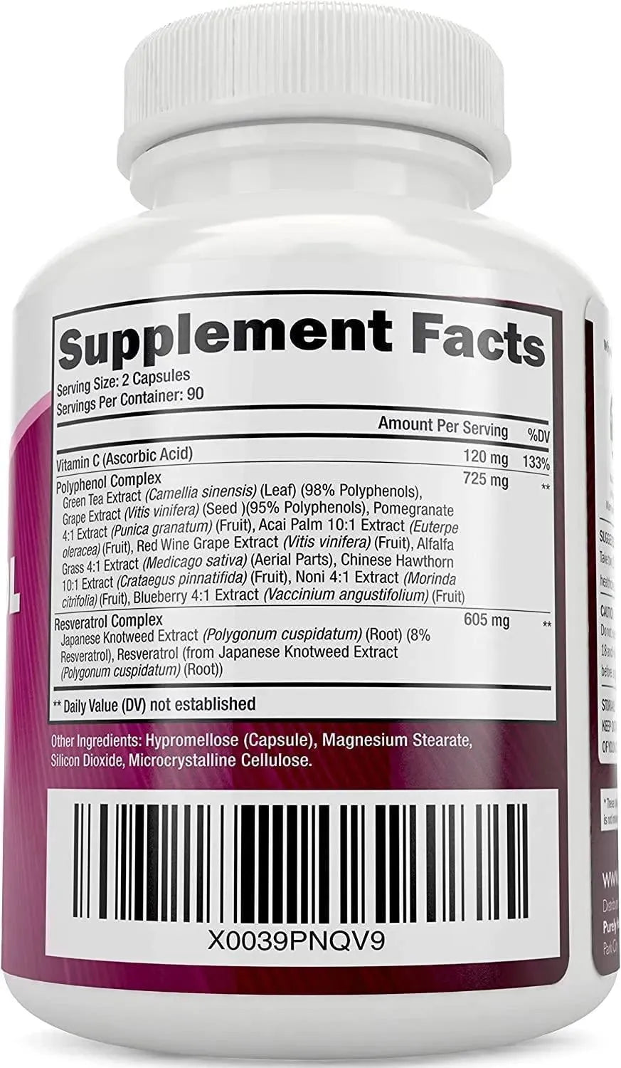 PURELY HOLISTIC - Purely Holistic Resveratrol 1450Mg. 180 Capsulas - The Red Vitamin MX - Suplementos Alimenticios - {{ shop.shopifyCountryName }}