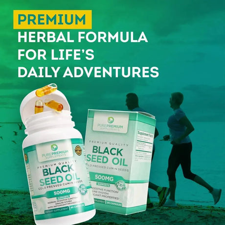 PUREPREMIUM SUPPLEMENTS - PurePremium Black Seed Oil 500Mg. 90 Capsulas - The Red Vitamin MX - Suplementos Alimenticios - {{ shop.shopifyCountryName }}