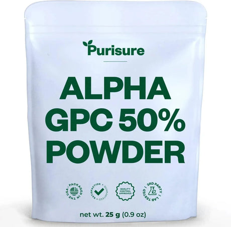 PURISURE - Purisure Alpha GPC 50% Powder 25Gr. - The Red Vitamin MX - Suplementos Alimenticios - {{ shop.shopifyCountryName }}