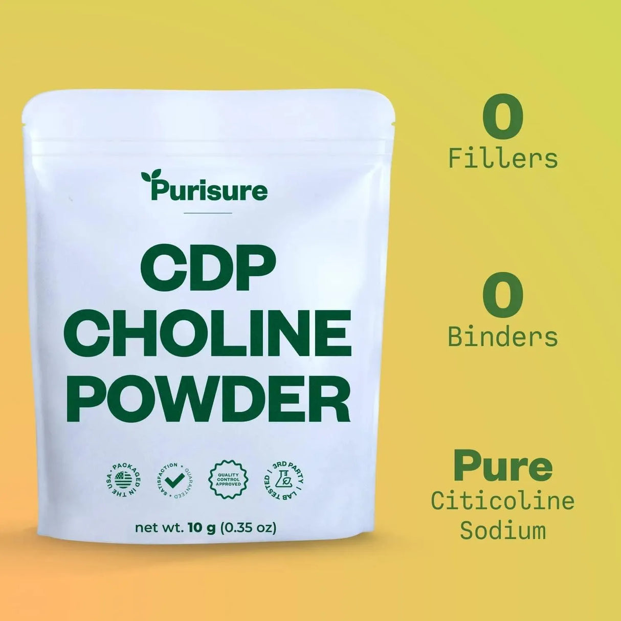 PURISURE - Purisure CDP Choline Citicoline Powder 10Gr. - The Red Vitamin MX - Suplementos Alimenticios - {{ shop.shopifyCountryName }}