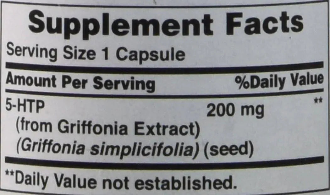 PURITAN'S PRIDE - Puritan's Pride 5-hTP 200Mg. 60 Capsulas - The Red Vitamin MX - Suplementos Alimenticios - {{ shop.shopifyCountryName }}