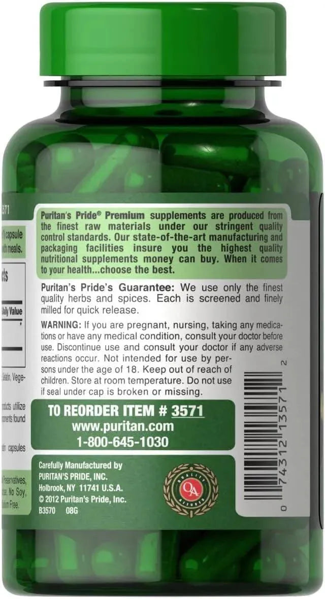 PURITAN'S PRIDE - Puritan's Pride Astragalus 470Mg. 100 Capsulas - The Red Vitamin MX - Suplementos Alimenticios - {{ shop.shopifyCountryName }}