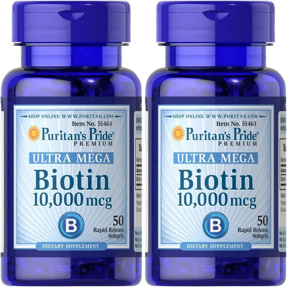 PURITAN'S PRIDE - Puritan's Pride Biotin 10000 mcg 100 Capsulas Blandas - The Red Vitamin MX - Suplementos Alimenticios - {{ shop.shopifyCountryName }}