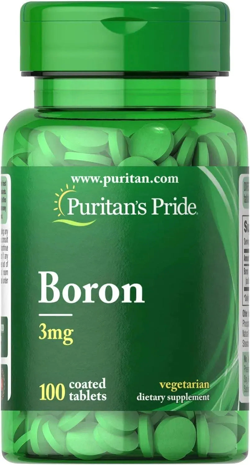 PURITAN'S PRIDE - Puritan's Pride Boron 3 Mg. 100 Tabletas - The Red Vitamin MX - Suplementos Alimenticios - {{ shop.shopifyCountryName }}