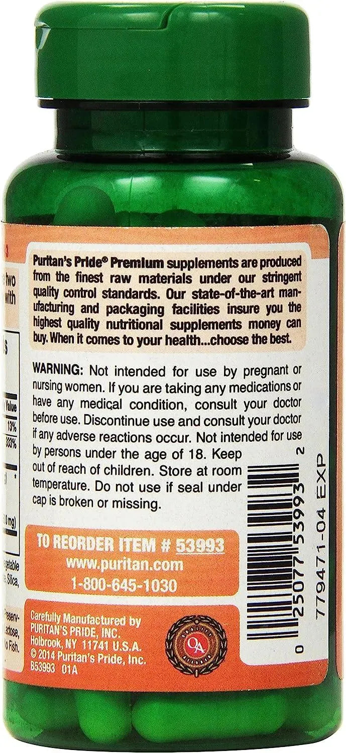 PURITAN'S PRIDE - Puritan's Pride Garcinia Cambogia 1000Mg. 60 Capsulas - The Red Vitamin MX - Suplementos Alimenticios - {{ shop.shopifyCountryName }}