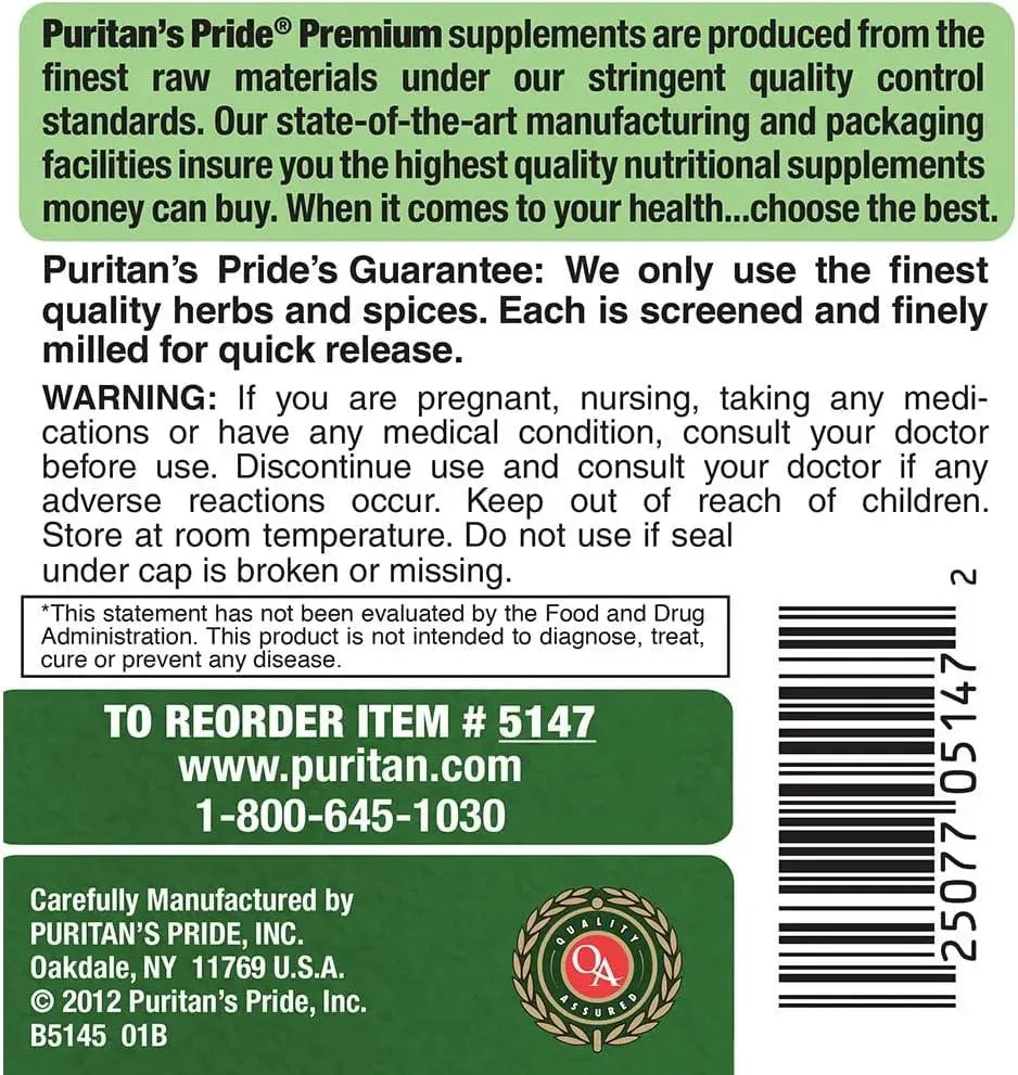 PURITAN'S PRIDE - Puritan's Pride Ginger Root 500Mg. 200 Capsulas - The Red Vitamin MX - Suplementos Alimenticios - {{ shop.shopifyCountryName }}