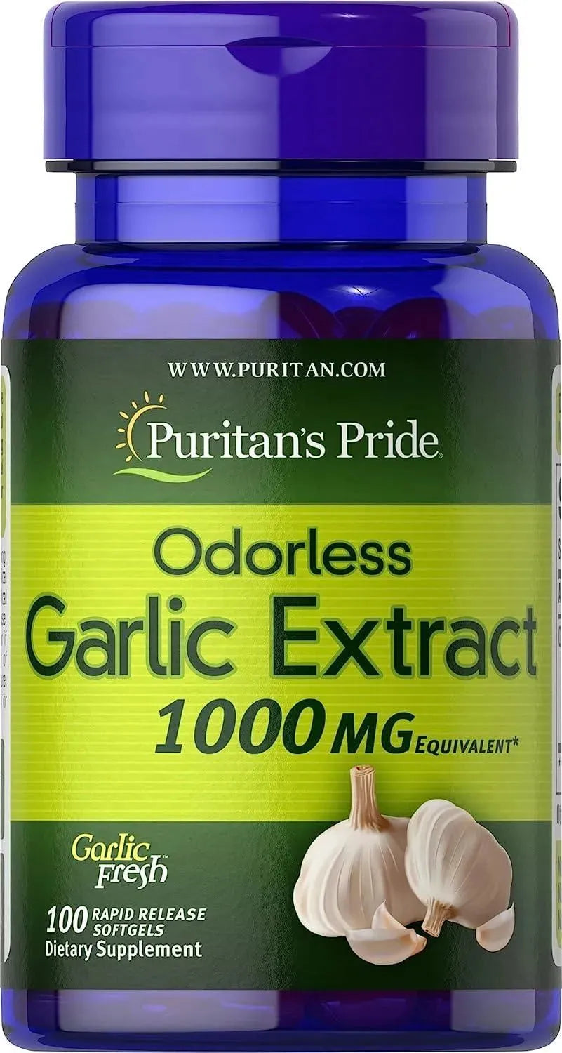 PURITAN'S PRIDE - Puritan's Pride Odorless Garlic 1000Mg. 100 Capsulas Blandas - The Red Vitamin MX - Suplementos Alimenticios - {{ shop.shopifyCountryName }}