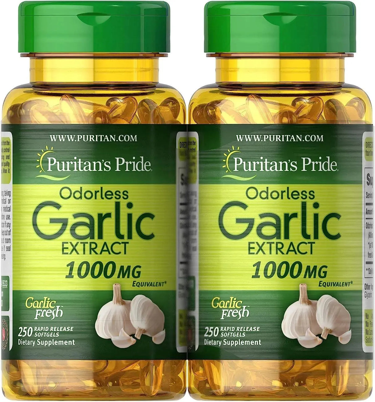 PURITAN'S PRIDE - Puritan's Pride Odorless Garlic 1000Mg. 500 Capsulas Blandas - The Red Vitamin MX - Suplementos Alimenticios - {{ shop.shopifyCountryName }}