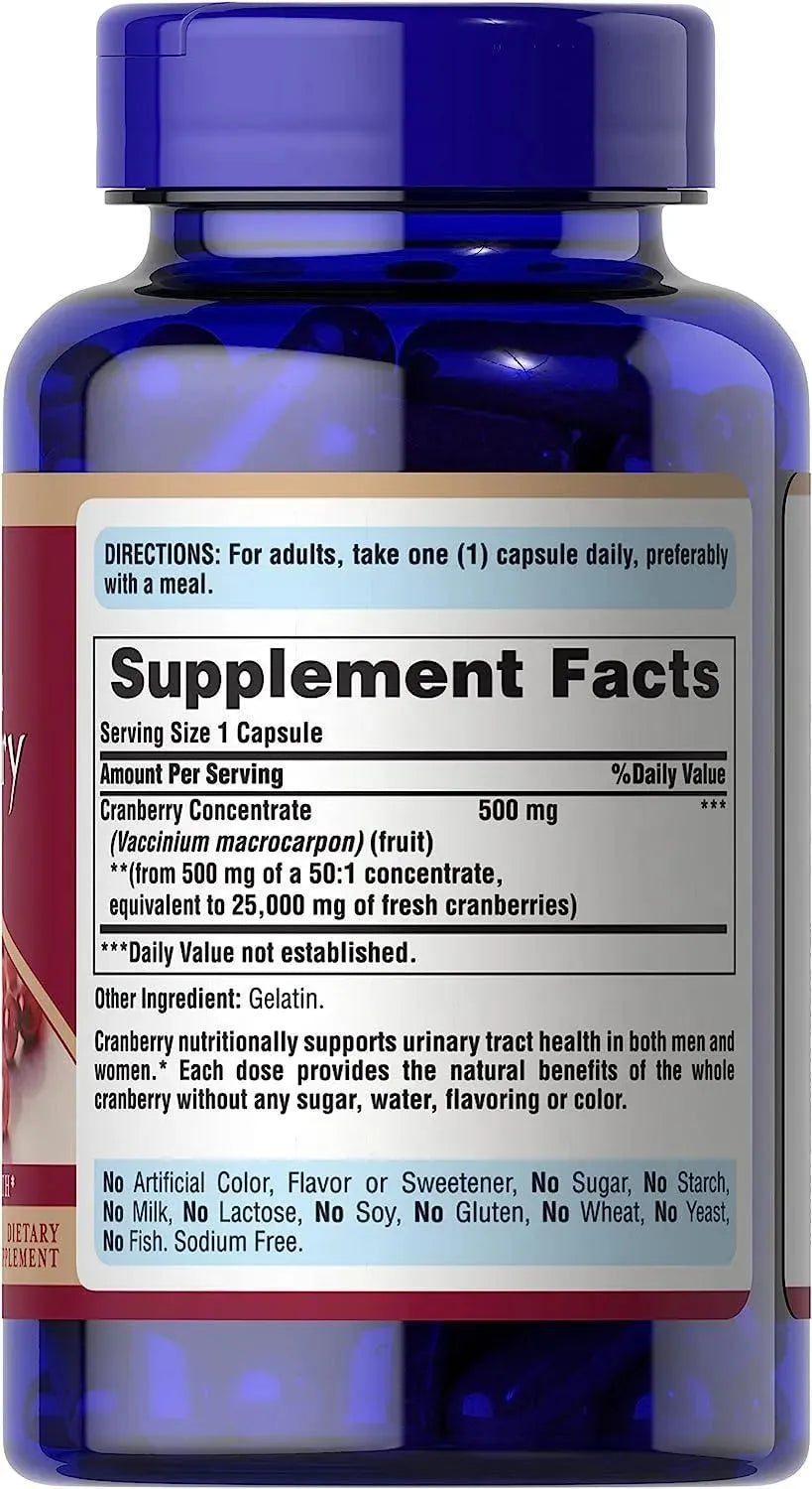 PURITAN'S PRIDE - Puritan's Pride One A Day Cranberry 240 Capsulas - The Red Vitamin MX - Suplementos Alimenticios - {{ shop.shopifyCountryName }}