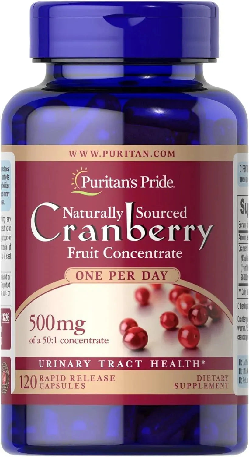 PURITAN'S PRIDE - Puritan's Pride One A Day Cranberry 500Mg. 120 Capsulas - The Red Vitamin MX - Suplementos Alimenticios - {{ shop.shopifyCountryName }}