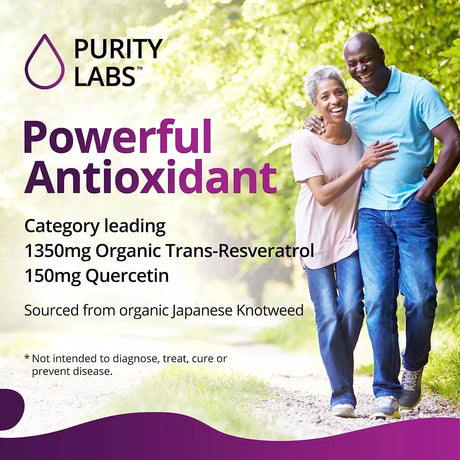 PURITY LABS - Purity Labs Pure Organic Trans-Resveratrol 90 Capsulas - The Red Vitamin MX - Suplementos Alimenticios - {{ shop.shopifyCountryName }}