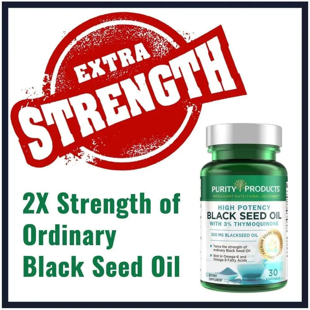 PURITY PRODUCTS - Purity Products High Potency Black Seed Oil 30 Capsulas Blandas - The Red Vitamin MX - Suplementos Alimenticios - {{ shop.shopifyCountryName }}