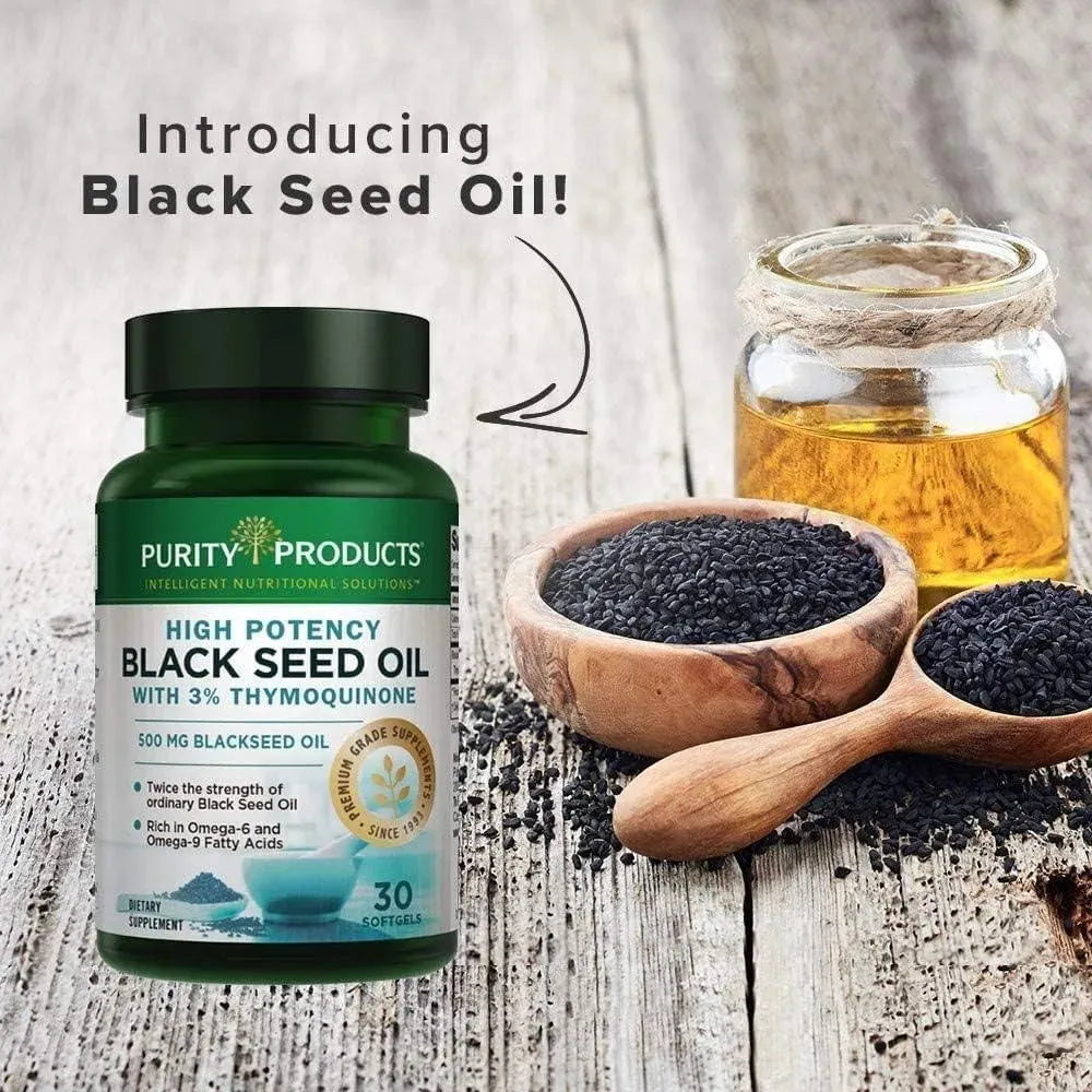PURITY PRODUCTS - Purity Products High Potency Black Seed Oil 30 Capsulas Blandas - The Red Vitamin MX - Suplementos Alimenticios - {{ shop.shopifyCountryName }}