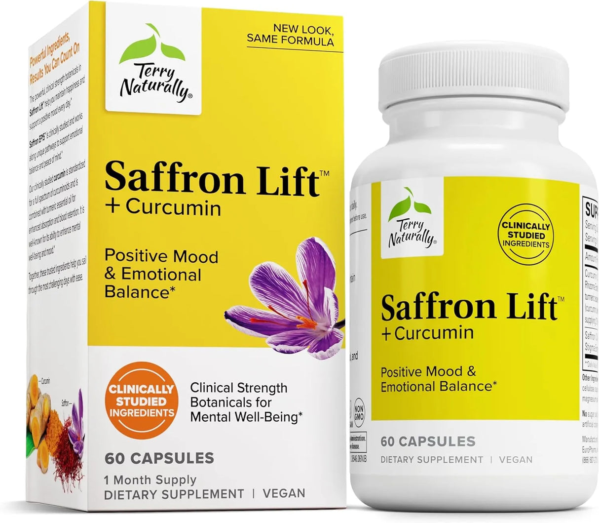 TERRY NATURALLY - Terry Naturally Saffron Lift + Curcumin 60 Capsulas - The Red Vitamin MX - Suplementos Alimenticios - {{ shop.shopifyCountryName }}