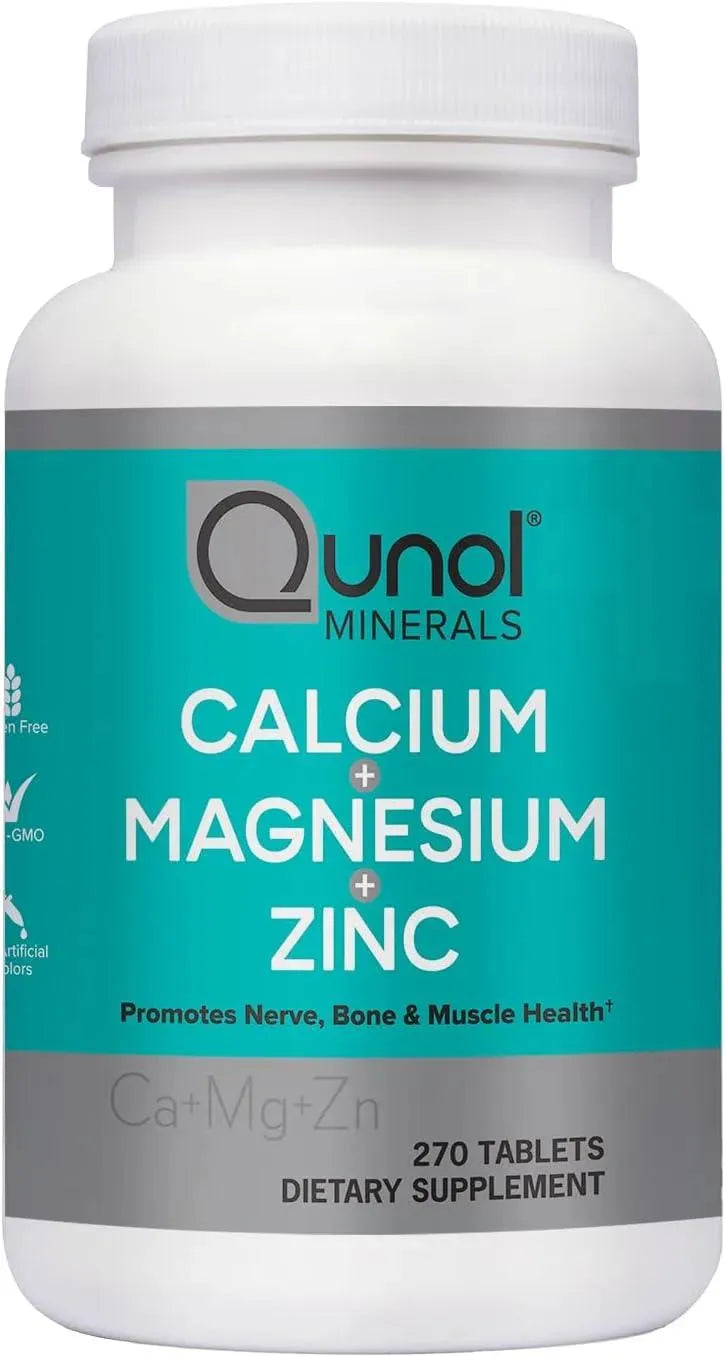 QUNOL - Qunol Calcium 3 in 1 with Calcium, Magnesium & Zinc 270 Tabletas - The Red Vitamin MX - Suplementos Alimenticios - {{ shop.shopifyCountryName }}