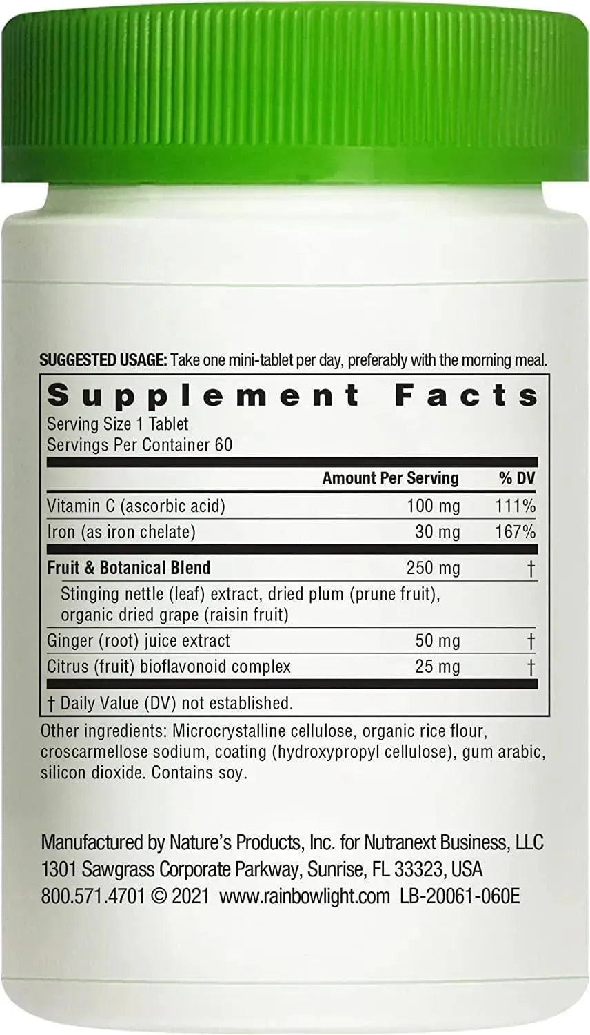 RAINBOW LIGHT - Rainbow Light Complete Iron Mini-Tabs 60 Tabletas - The Red Vitamin MX - Suplementos Alimenticios - {{ shop.shopifyCountryName }}