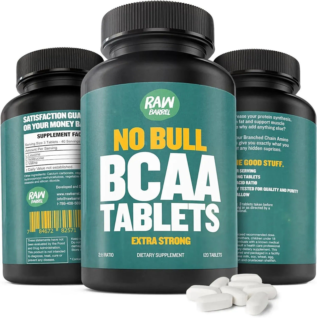 RAW BARREL - Raw Barrel BCAA 1000Mg. 120 Tabletas - The Red Vitamin MX - Suplementos Alimenticios - {{ shop.shopifyCountryName }}