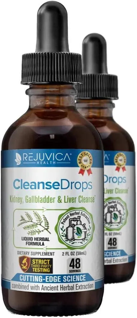REJUVICA HEALTH - Rejuvica Health Cleanse Drops Advanced Kidney & Gallbladder Cleanse Support 59Ml. 2 Pack - The Red Vitamin MX - Suplementos Alimenticios - {{ shop.shopifyCountryName }}