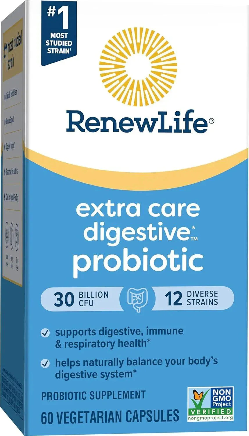 RENEWLIFE - Renew Life Extra Care Probiotic 30 Billion CFU 60 Capsulas - The Red Vitamin MX - Suplementos Alimenticios - {{ shop.shopifyCountryName }}