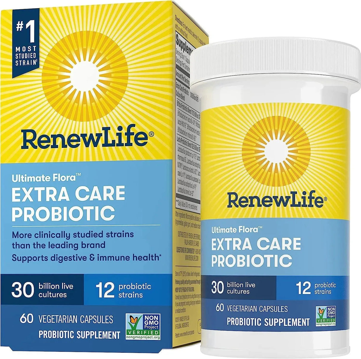 RENEWLIFE - Renew Life Extra Care Probiotic 60 Capsulas - The Red Vitamin MX - Suplementos Alimenticios - {{ shop.shopifyCountryName }}