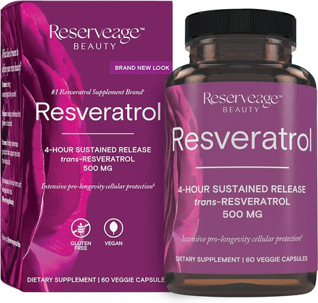 RESERVEAGE NUTRITION - Reserveage Beauty Resveratrol 500Mg. 60 Capsulas - The Red Vitamin MX - Suplementos Alimenticios - {{ shop.shopifyCountryName }}