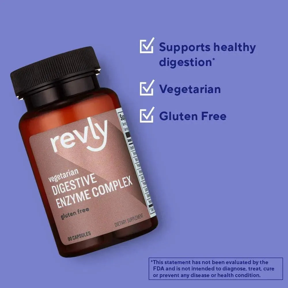 REVLY - Revly Digestive Enzyme Complex 90 Capsulas - The Red Vitamin MX - Suplementos Alimenticios - {{ shop.shopifyCountryName }}