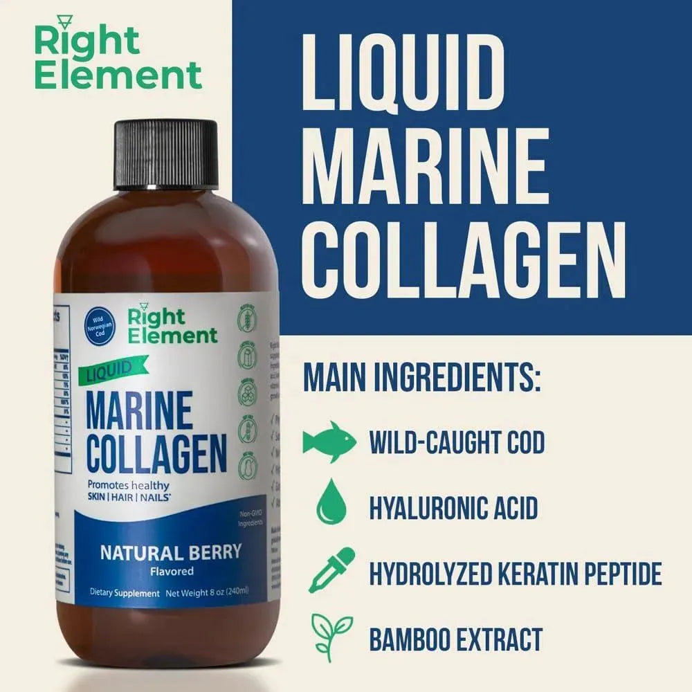 RIGHT ELEMENT - Right Element Liquid Marine Collagen 240Ml. 2 Pack - The Red Vitamin MX - Suplementos Alimenticios - {{ shop.shopifyCountryName }}