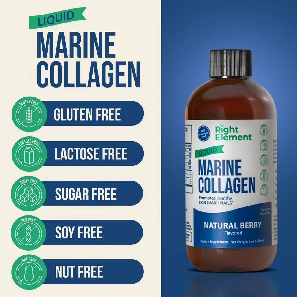 RIGHT ELEMENT - Right Element Liquid Marine Collagen 240Ml. - The Red Vitamin MX - Suplementos Alimenticios - {{ shop.shopifyCountryName }}