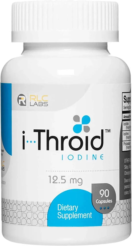 RLC LABS - RLC i-Throid 12.5Mg. Iodine and Iodide Supplement 90 Capsulas - The Red Vitamin MX - Suplementos Alimenticios - {{ shop.shopifyCountryName }}