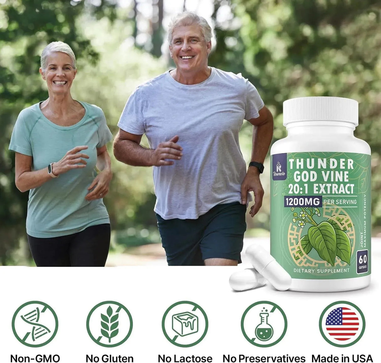 ROSMOLO - Rosmolo Thunder God Vine Root Extract 20:1 1200Mg. 60 Capsulas 2 Pack - The Red Vitamin MX - Suplementos Alimenticios - {{ shop.shopifyCountryName }}