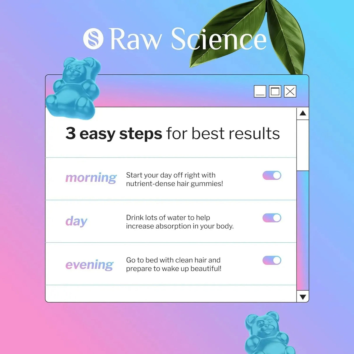 S RAW SCIENCE - S RAW SCIENCE Hair Vitamins for Women & Men 60 Gomitas - The Red Vitamin MX - Suplementos Alimenticios - {{ shop.shopifyCountryName }}