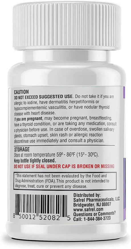 SAFREL - Safrel Potassium Iodide 65Mg. 60 Tabletas - The Red Vitamin MX - Suplementos Alimenticios - {{ shop.shopifyCountryName }}