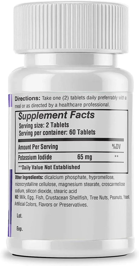 SAFREL - Safrel Potassium Iodide 65Mg. 60 Tabletas - The Red Vitamin MX - Suplementos Alimenticios - {{ shop.shopifyCountryName }}