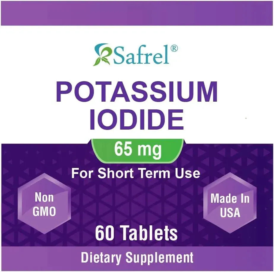 SAFREL - Safrel Potassium Iodide 65Mg. 60 Tabletas - The Red Vitamin MX - Suplementos Alimenticios - {{ shop.shopifyCountryName }}