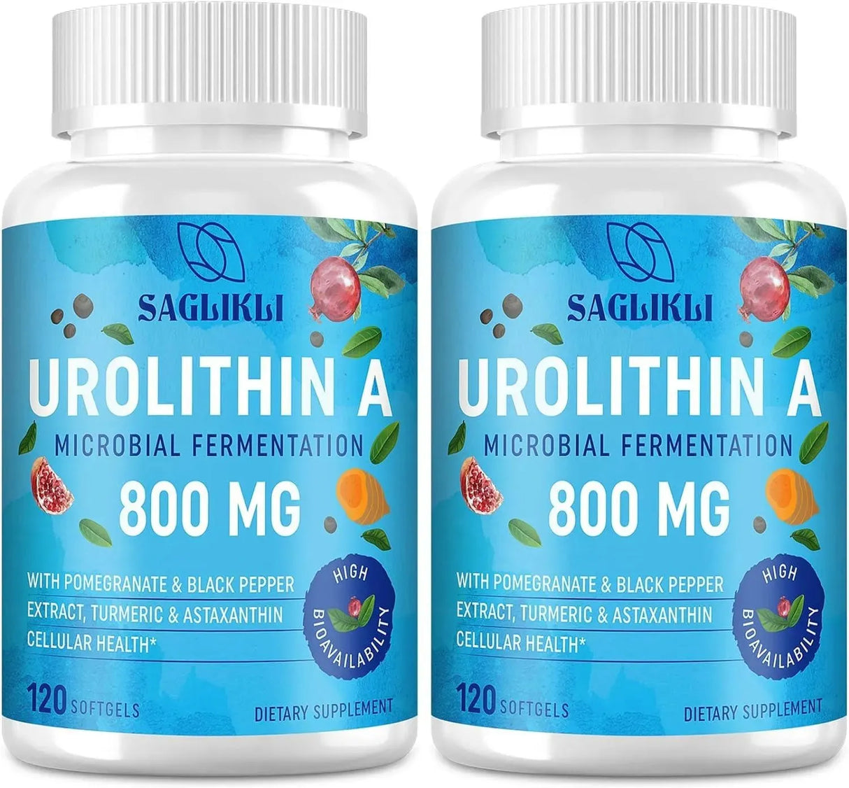 SAGLIKLI - Saglikli Urolithin A 800Mg. 120 Capsulas 2 Pack - The Red Vitamin MX - Suplementos Alimenticios - {{ shop.shopifyCountryName }}