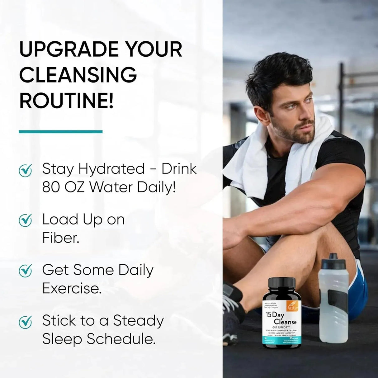 SANDHU´S - Sandhu's 15 Day Gut Cleanse Colon Detox for Women & Men 30 Capsulas - The Red Vitamin MX - Suplementos Alimenticios - {{ shop.shopifyCountryName }}