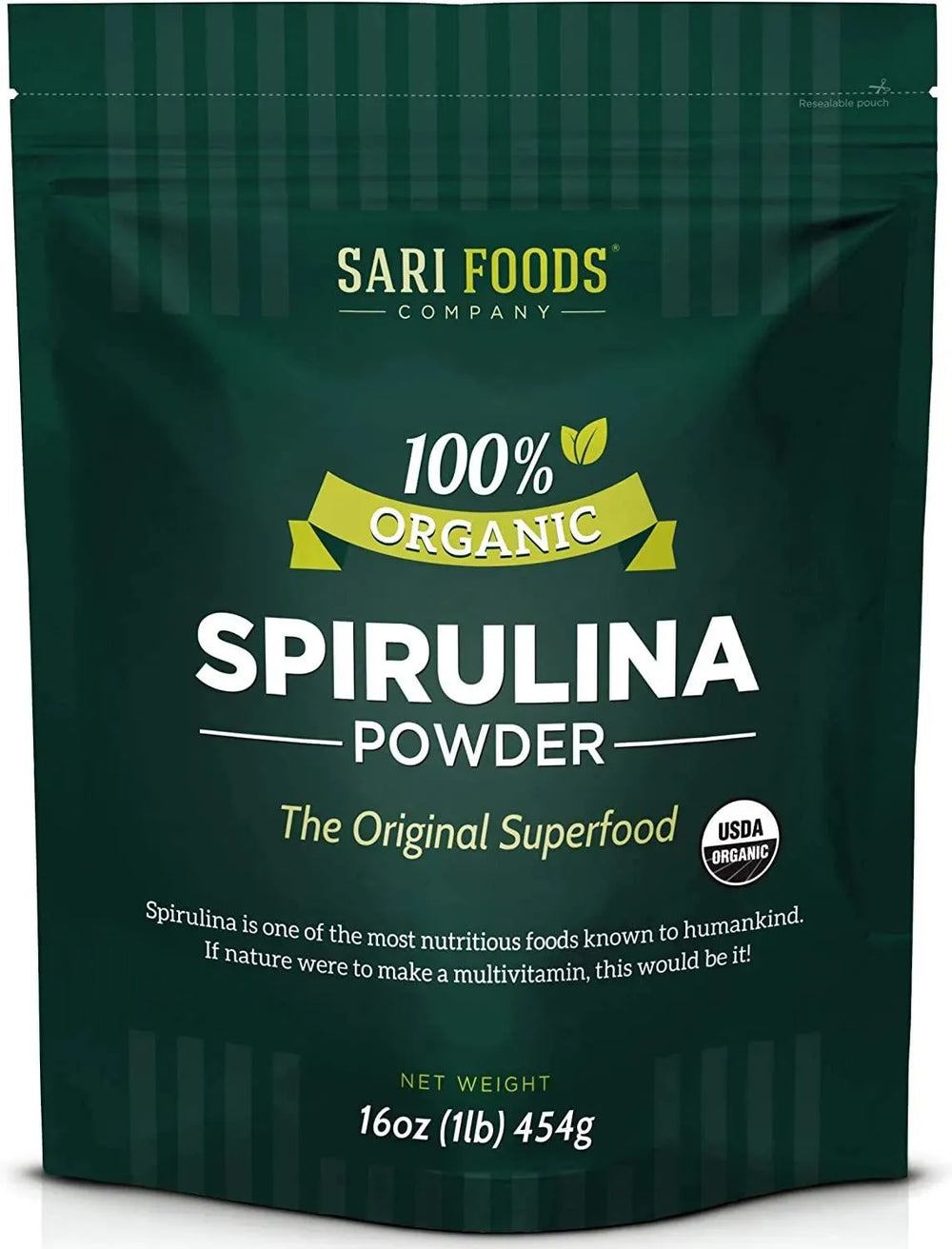 SARI FOODS - Sari Foods Co Organic Spirulina Powder 454Gr. - The Red Vitamin MX - Suplementos Alimenticios - {{ shop.shopifyCountryName }}
