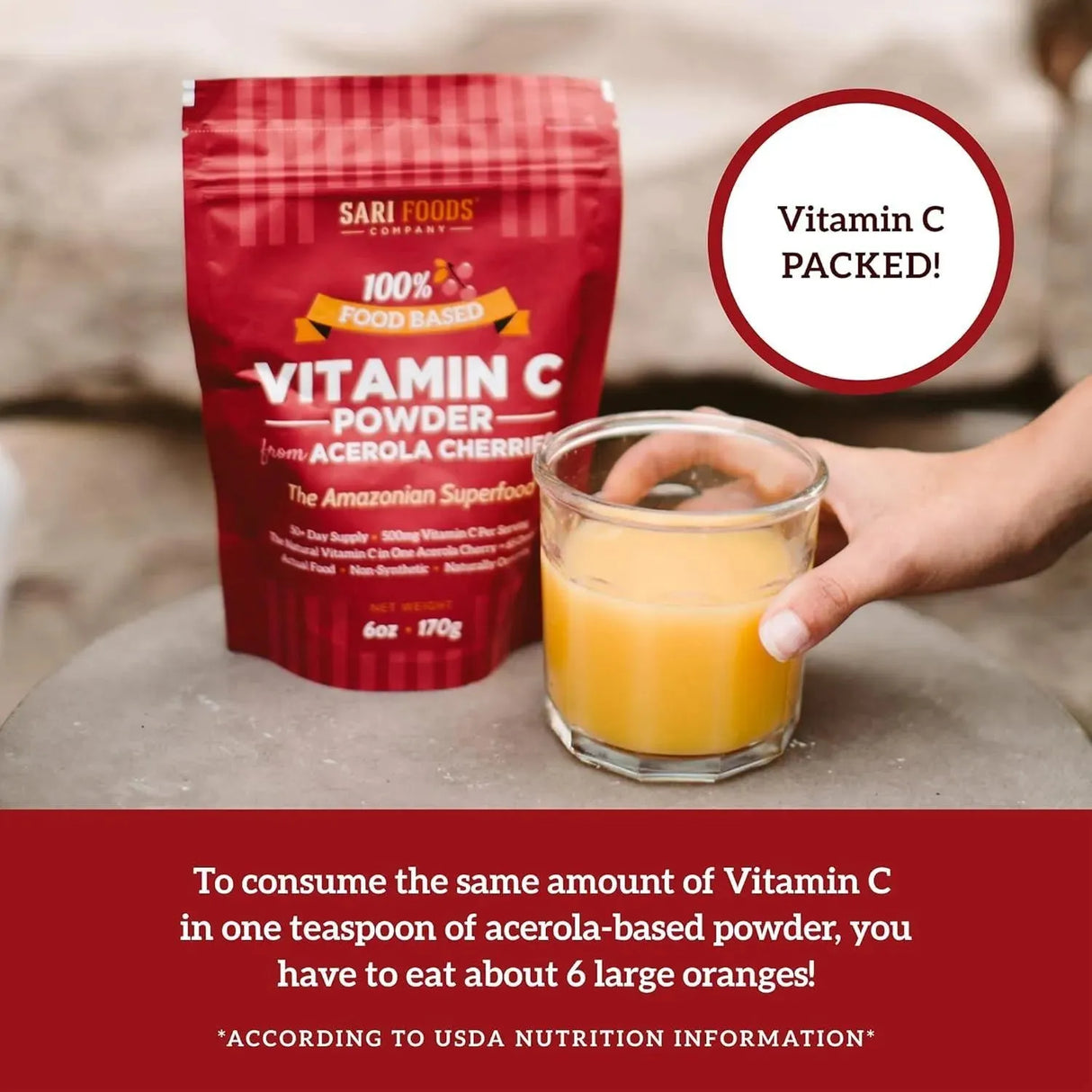SARI FOODS - Sari Foods Organic Acerola Cherry Powder 170Gr. - The Red Vitamin MX - Suplementos Alimenticios - {{ shop.shopifyCountryName }}