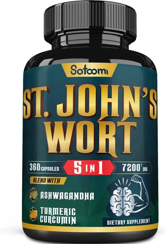 SATOOMI - Satoomi 5in1 Extract St. John's Wort 7200Mg. 360 Capsulas - The Red Vitamin MX - Suplementos Alimenticios - {{ shop.shopifyCountryName }}