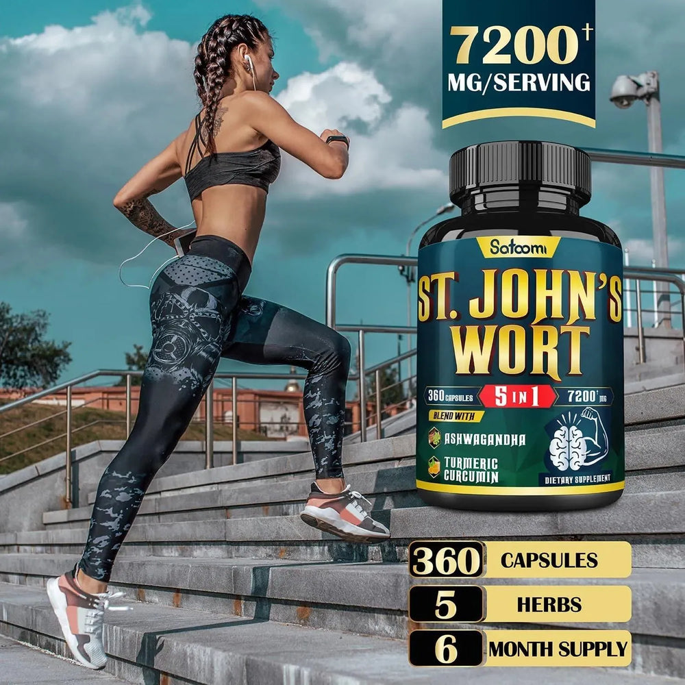 SATOOMI - Satoomi 5in1 Extract St. John's Wort 7200Mg. 360 Capsulas - The Red Vitamin MX - Suplementos Alimenticios - {{ shop.shopifyCountryName }}