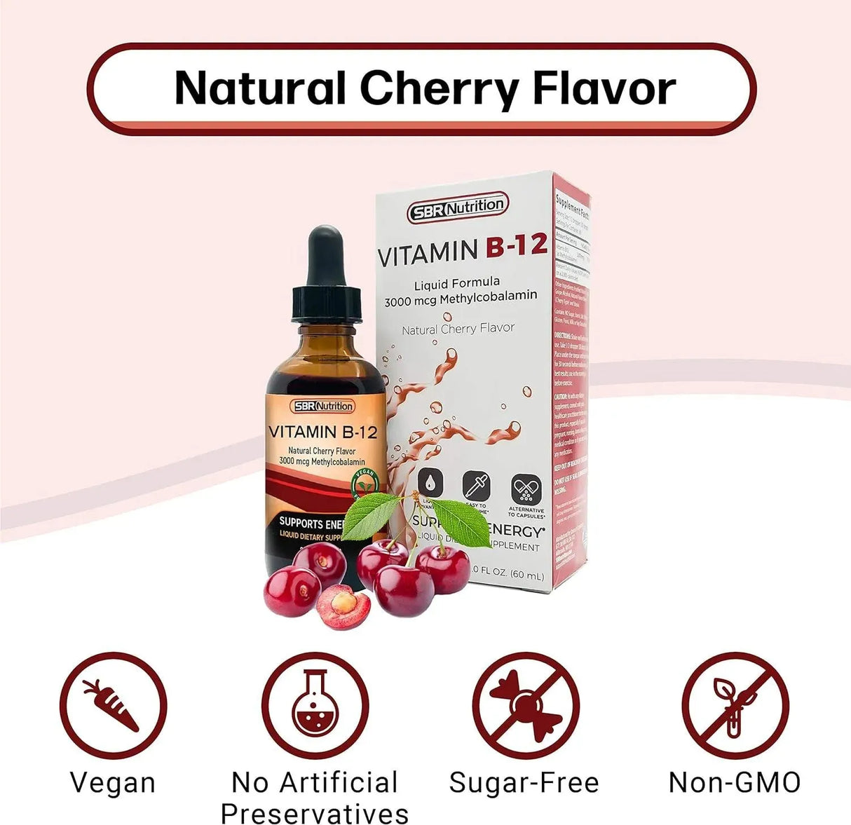 SBR NUTRITION - SBR Nutrition Vitamin B12 Sublingual Liquid Drops 3000mcg 60Ml. - The Red Vitamin MX - Suplementos Alimenticios - {{ shop.shopifyCountryName }}