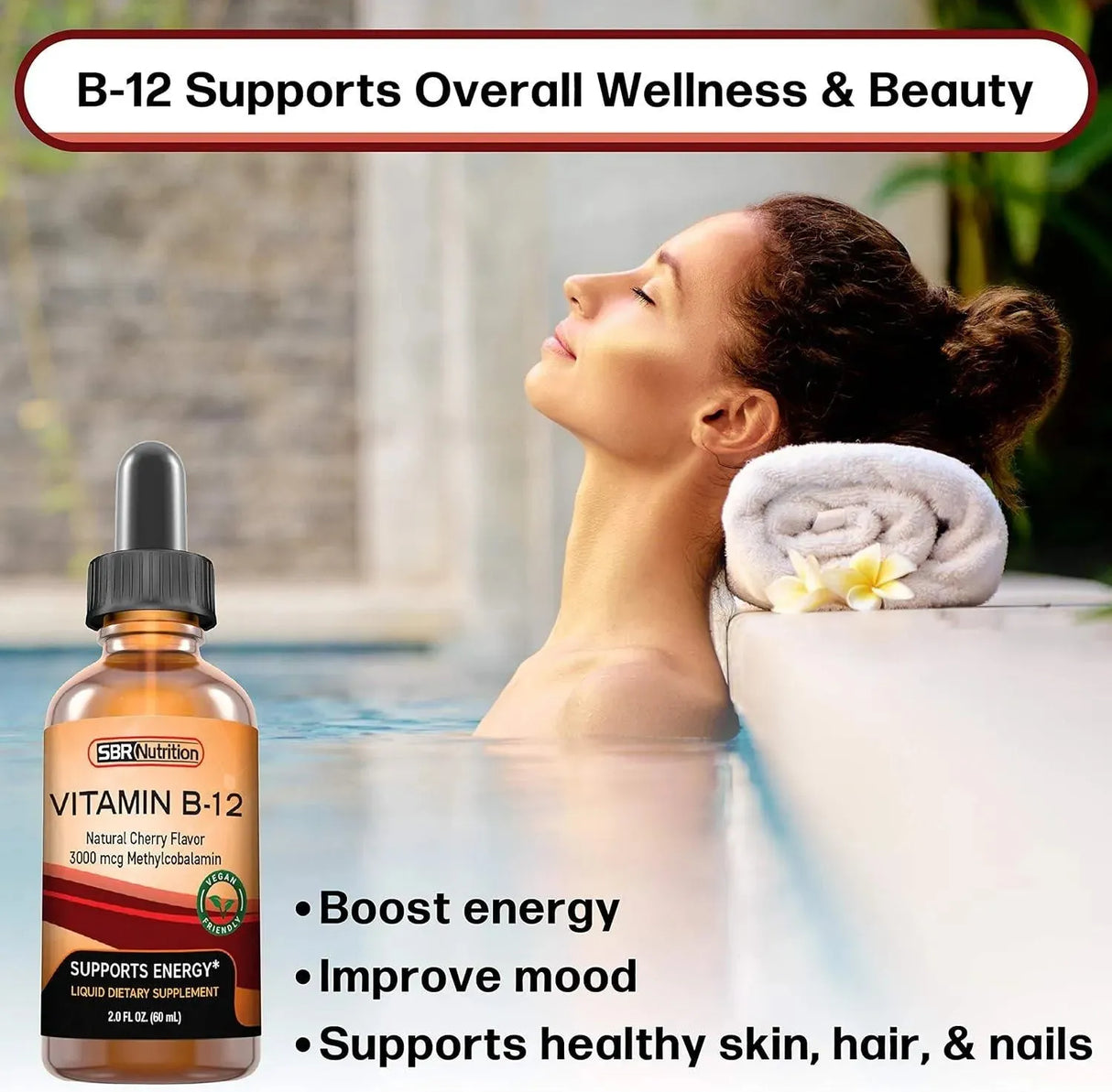 SBR NUTRITION - SBR Nutrition Vitamin B12 Sublingual Liquid Drops 3000mcg 60Ml. - The Red Vitamin MX - Suplementos Alimenticios - {{ shop.shopifyCountryName }}