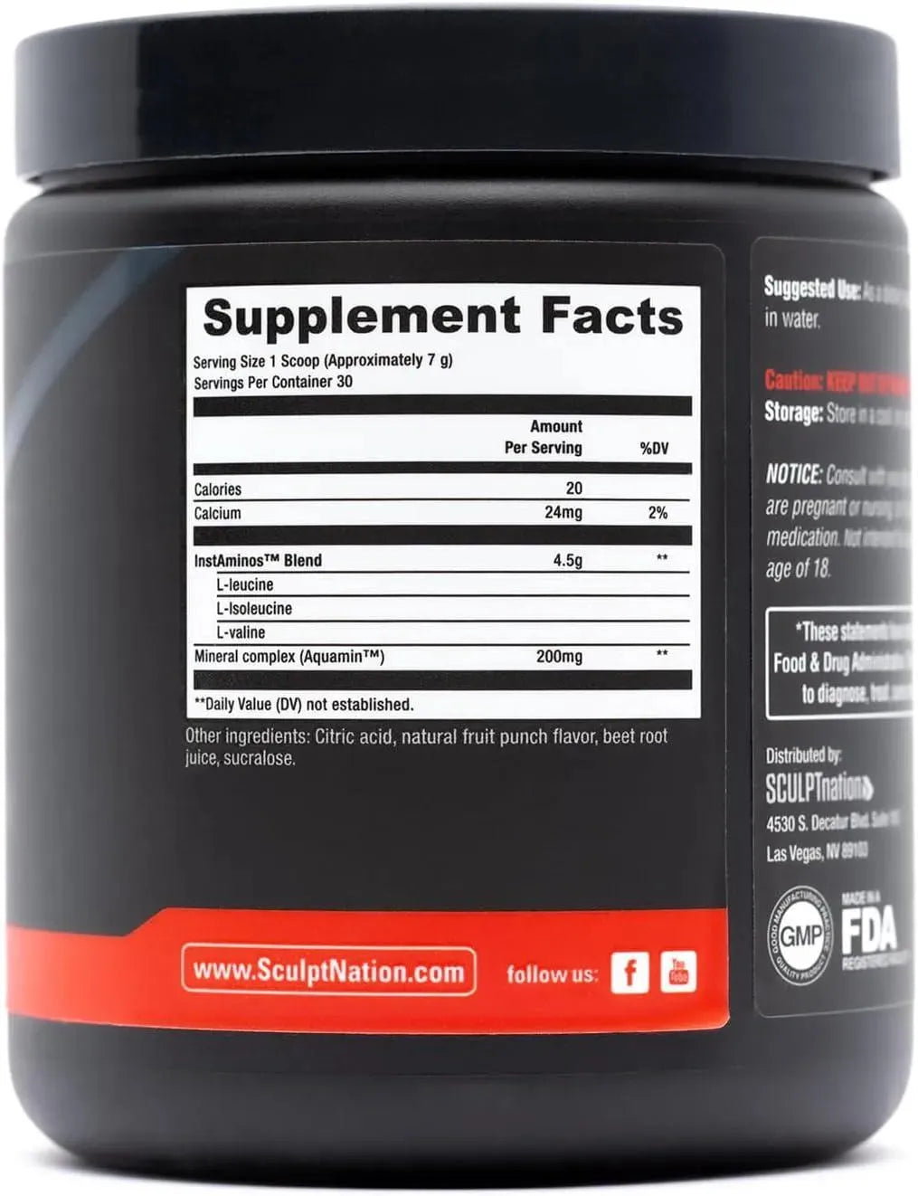 SCULPT NATION - Sculpt Nation by V Shred BCAA Powder 30 Servicios Fruit Punch 199Gr. - The Red Vitamin MX - Suplementos Alimenticios - {{ shop.shopifyCountryName }}