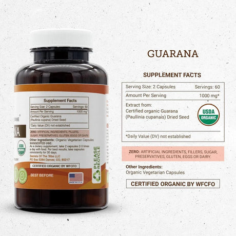 SECRETS OF THE TRIBE - Secrets of the Tribe Guarana 1000Mg. 120 Capsulas - The Red Vitamin MX - Suplementos Alimenticios - {{ shop.shopifyCountryName }}