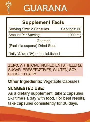 SECRETS OF THE TRIBE - Secrets of the Tribe Guarana 1000Mg. 60 Capsulas - The Red Vitamin MX - Suplementos Alimenticios - {{ shop.shopifyCountryName }}
