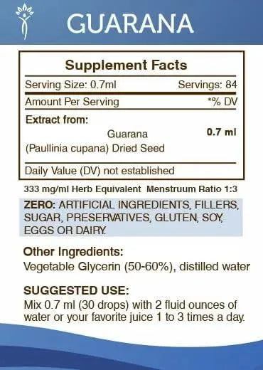 SECRETS OF THE TRIBE - Secrets of the Tribe Guarana Tincture 2 Fl.Oz. - The Red Vitamin MX - Suplementos Alimenticios - {{ shop.shopifyCountryName }}