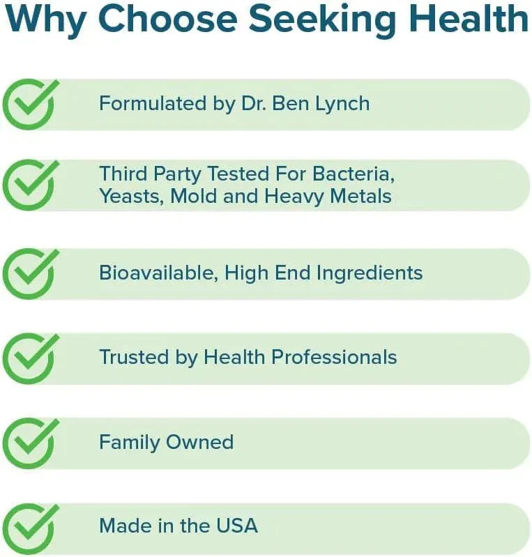SEEKING HEALTH - Seeking Health NAC N-Acetyl-L-Cysteine 500Mg. 90 Capsulas - The Red Vitamin MX - Suplementos Alimenticios - {{ shop.shopifyCountryName }}