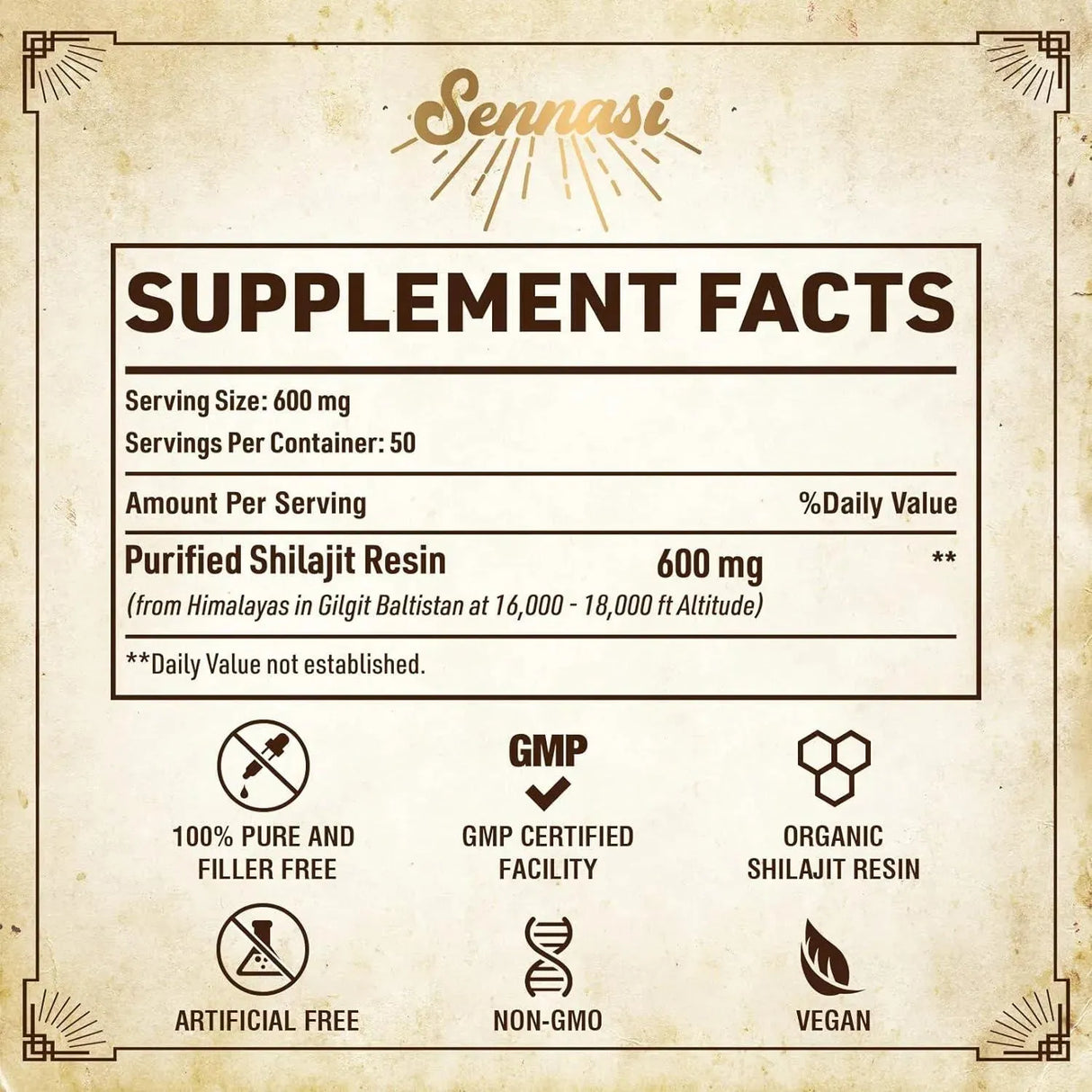 SENNASI - Sennasi Shilajit Pure Himalayan Organic Shilajit Resin 600Mg. 30Gr. - The Red Vitamin MX - Suplementos Alimenticios - {{ shop.shopifyCountryName }}