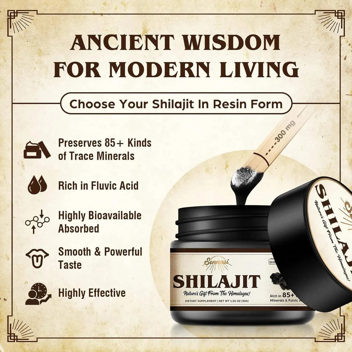 SENNASI - Sennasi Shilajit Pure Himalayan Organic Shilajit Resin 600Mg. 30Gr. - The Red Vitamin MX - Suplementos Alimenticios - {{ shop.shopifyCountryName }}