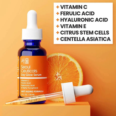 SEOULCEUTICALS - SeoulCeuticals Korean Skin Care Korean Beauty - 20% Vitamin C Hyaluronic Acid Serum + CE Ferulic Acid 30Ml. - The Red Vitamin MX - Sueros Para La Cara - {{ shop.shopifyCountryName }}